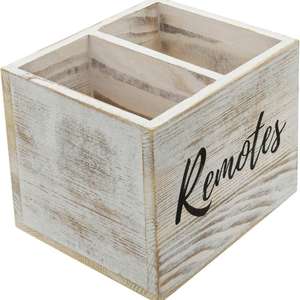 Caja Organizadora de Artículos de Baño de Madera de Pino Flexible Hecha a Mano, Ecológica, para Control Remoto, de Alta Calidad - Product Image 4