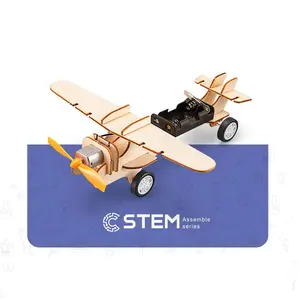 Hoye Handwerk Educatieve Diy Assemblage Intellectuele Hout Model Vliegtuigkit Voor Kinderen