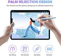 Stylet capacitif actif en métal bleu ciel personnalisé pour tablette iPad avec rejet de la paume et attraction magnétique