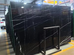 Lastre di Marmo Nero Marquina di Lusso per Piani di Lavoro e Rivestimenti Murali - Product Image 5