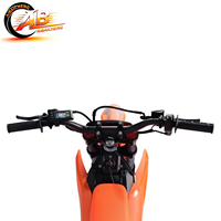 Vélo électrique Hezzo Factory Direct, moteur central 60V 6000W, Dirt Bike en acier, batterie lithium 27Ah, 75 km/h, pneus 14 pouces, 6 vitesses, hydraulique