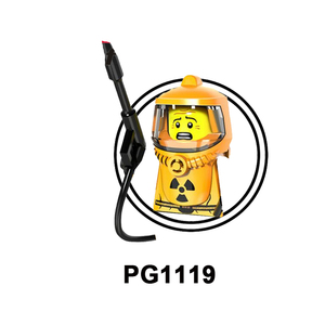 PG8087 мультяшный накачивающий Минотавр, летучая мышь-вампир, Йети, Бигфут, морковь, человек, мини-кирпичи, строительные блоки для детей, игрушки - Product Image 6