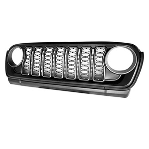 Rejilla Delantera de ABS de Alta Resistencia para <span class=keywords><strong>Jeep</strong></span> Wrangler JL JLU <span class=keywords><strong>Rubicon</strong></span> Sahara Sport 2018-2024, Reemplazo de Rejilla, Fabricante y Proveedor - Product Image 4