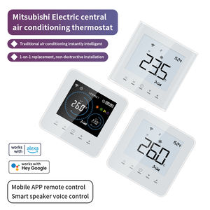 Termostato Inteligente para Unidades de <span class=keywords><strong>Conductos</strong></span> Divididos para el Hogar <span class=keywords><strong>Mitsubishi</strong></span> <span class=keywords><strong>Electric</strong></span> CN105 con Pantalla LCD, Marco de Aleación, Compatible con Alexa y Google - Product Image 1