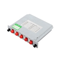 Precio de fábrica: Divisor PLC de fibra óptica 1x2, 1x4, 1x8, 1x16 tipo cassette, divisor PLC enchufable FC/UPC 1:4