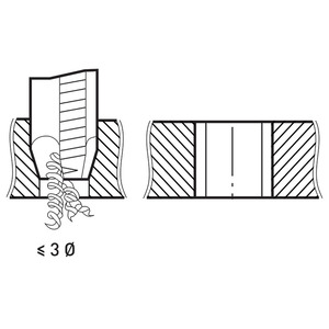 Machos de Roscar para Orificios Pasantes, Conexión de Tamaño M3 de Diámetro Correcto - Product Image 1