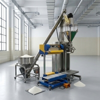 Machine de remplissage de poudre de talc 25 kg, machine de remplissage de sacs de poudre 500 g, doseur à vis sans fin, distributeur de farine, produits chimiques et détergents