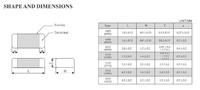 Inducteurs céramiques de puissance haute fréquence multicouches à puce SMD avec perles de ferrite, tolérance 20%, -55~125°C pour SMT