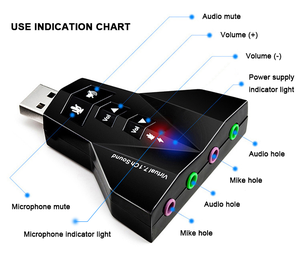 Heap Price-altavoz pequeño SB, mini <span class=keywords><strong>tarjeta</strong></span> <span class=keywords><strong>de</strong></span> <span class=keywords><strong>sonido</strong></span> móvil portátil, interfaz USB <span class=keywords><strong>de</strong></span> 7,1 canales - Product Image 3