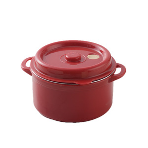 Plastic Insulated <b>Lunch</b> <b>Box</b> 500Ml Round Portable Microwaveable For Office Workers - Product Image 1