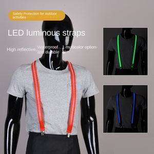 Pafu Fêtes pour dames et hommes LED Articles de fête Glow in the dark Bretelles à gradation Options multicolores - Product Image 5