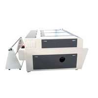 Machine de découpe laser CO2 à alimentation automatique 1610 pour tissu, CNC refroidie par eau avec prise en charge AI/LAS pour bois, papier, MDF