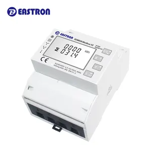 Eastron SDM630Modbus V2 मध्य अनुमोदित 3P4W/3P3W/1P2W मिनी आकार बहुक्रिया Modbus EV के लिए दीन रेल बिजली मीटर चार्जर