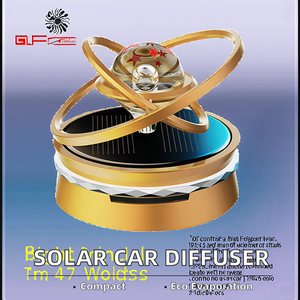 Katı 3D modeli güneş asılı kağıt araba hava spreyi okyanus uçucu yağ aromaterapi difüzör serin stil fabrika toptan araba - Product Image 2