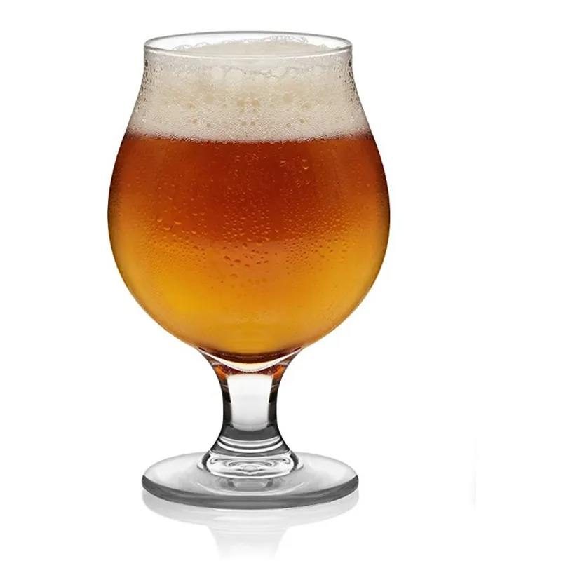 ส่วนบุคคลเบลเยียมเบียร์แว่นตาสั้น stem แก้วเบียร์แว่นตา goblet สำหรับขาย