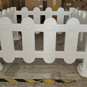 Valla de juegos blanda popular blanca y rosa de PE resistente para fiestas, eventos infantiles, cumpleaños, uso interior, con puerta y valla blanca - Product Image 6