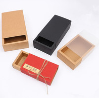 Boîte d'emballage en carton transparente pour thé, avec logo personnalisé, recyclable, artisanale, mini boîte en carton pour bonbons, bijoux, emballage de fête, boîte en papier