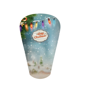 Home decal plant indoor decorative printed plastic flower pot wrap with bottom/pot sleeve without bottom