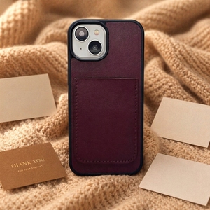 Funda <span class=keywords><strong>de</strong></span> Teléfono Personalizable <span class=keywords><strong>de</strong></span> Microfibra Color Vino Tinto para iPhone 15 Pro Max, Antideslizante, con Textura Mate y Protección Trasera - Product Image 1