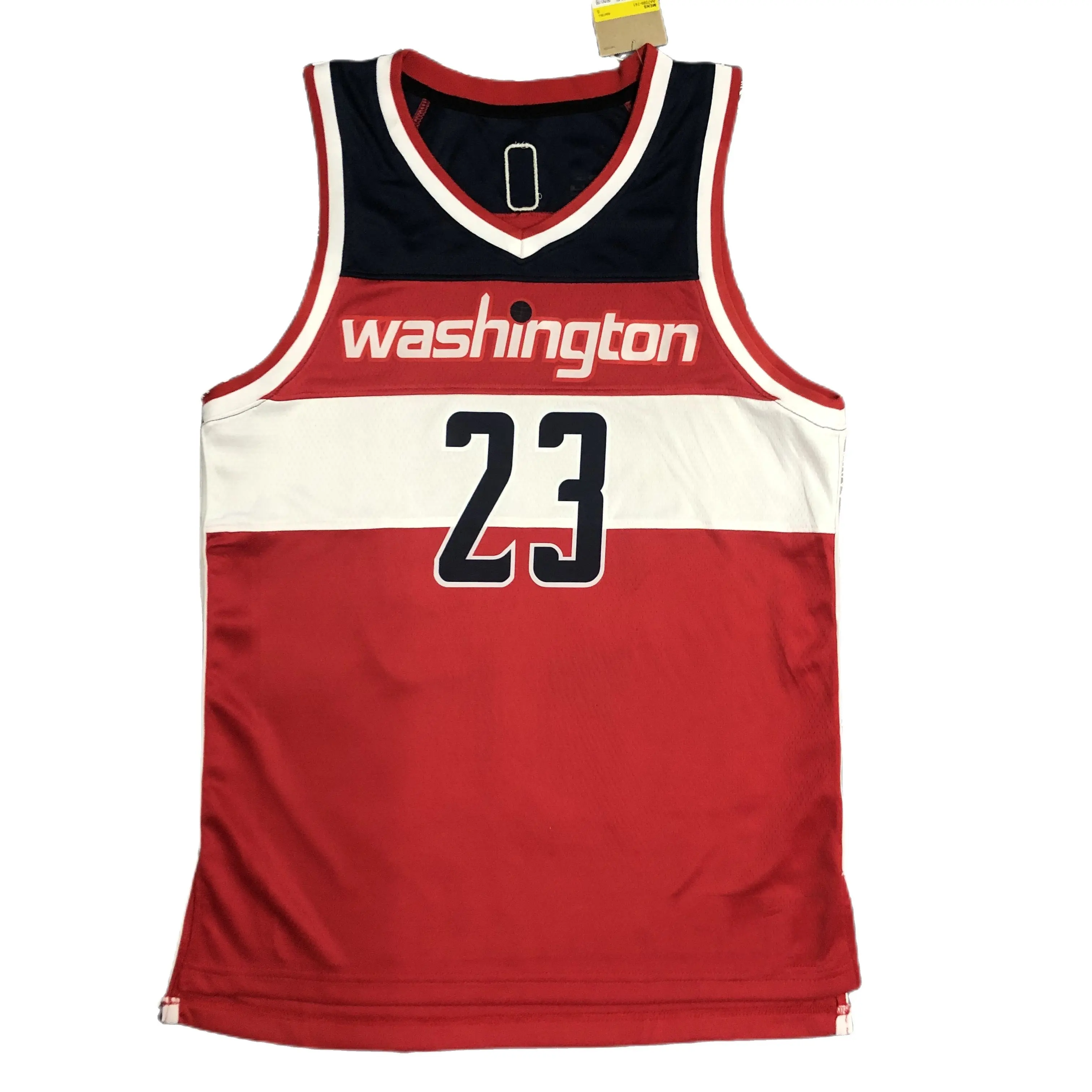 75th anniversary classic justdon limited men's casual WAS retro mesh basketball jersey fashion outdoor basketball vest red #23