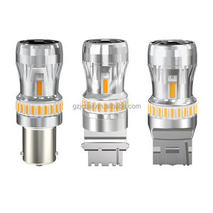 JIACHI 1156 BAU15S PY21W 3156 LED jaune ambre feu de signalisation latéral avec ventilateur Canbus BA15S P21W T20 7440 W21W LED indicateur antibrouillard - Product Image 1