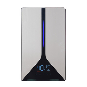 Calentador de Agua Eléctrico Instantáneo de 280x460x55mm, Montaje en Pared, Control Táctil, Pantalla LED, Acero Inoxidable, 6.5-9.5KW, para Ducha - Product Image 3