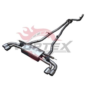 Système d'échappement Catback Valvetronic VORTEX de luxe en acier inoxydable poli miroir de 1,5 mm d'épaisseur, à échelles de poisson soudées, pour G30/G38 - Product Image 1