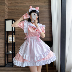 Cat Maid Costume Black And Pink Polyester Cosplay Outfit For Anime Role Playing Spring 2023 - Product Image 3