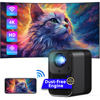 Mini Proyector de Cine en Casa CRE C36, Smart TV, Buen Rendimiento, Proyector para Películas en Casa, Campamento y Exteriores