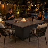 Brasero extérieur au propane LP IDEA Premium 38000 BTU CROSTON, chauffage au gaz pour terrasse, jardin et cour