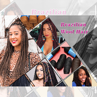 70g Laine Brésilienne pour Tressage, Fil Acrylique Africain pour Tresses Africaines, Dreadlocks, Tricot, Crochet, Extensions de Cheveux