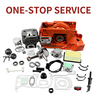 Sproket Gergaji Mesin 3/8-7, Drum Kopling 7 Gigi, Sproket Rim Pitch 3/8", Cocok untuk Husqvarna 272, Stihl MS361, MS660, Suku Cadang Pengganti Gergaji Mesin