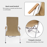Chaise de pêche pliante en aluminium durable, personnalisable ODM/OEM, pour la plage, transat portable, mobilier de repas extérieur – Offre Spéciale