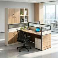 Nouvelle table de bureau modulaire en bois durable et moderne, poste de travail en îlot, ensemble de mobilier de bureau, table de séparation de bureau, chaise