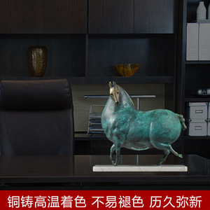 Bronze Horse Ornament Chinese Zodiac Tang Dynasty Style Handmade Art Sculpture For Home Decor Housewarming Gift - Product Image 3