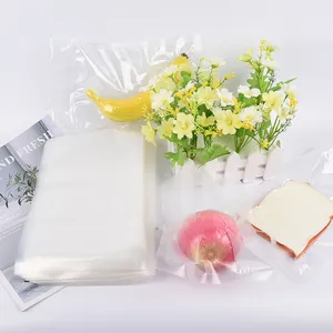 Bolsa de plástico transparente para envasado de alimentos, sellador al vacío de nailon de alta calidad