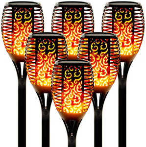 96 <span class=keywords><strong>LED</strong></span> không thấm nước IP65 năng lượng mặt trời ngọn lửa ánh Sáng Ngọn đuốc với nhấp nháy ngọn lửa năng lượng mặt trời cho vườn tường nhà sân sau - Product Image 5