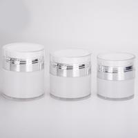 Bouteilles de voyage à pompe pour crème sous vide 15ml 30ml 50ml, flacons cosmétiques en plastique double couche pour crème contour des yeux et visage