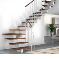Escalier moderne en bois à monopoutre