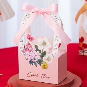 Handheld Recycled Materials <b>Flower</b> <b>Box</b> Valentine's Day DIY Customizable <b>Flower</b> Arrangement Gift <b>Box</b> Holiday Bouquet Packaging - Product Image 4