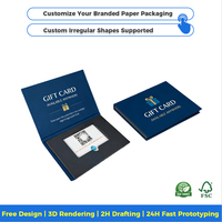 Cajas de Papel de Alta Gama con Materiales Reciclados Ecológicos para Tarjetas de Regalo, Caja de Embalaje de Alta Gama para Tarjetas de Regalo, Ecológica y Reutilizable