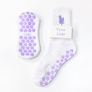 Calcetines de Yoga y Pilates Antideslizantes Personalizados para Mujer, Suaves, de Alta Calidad, con Agarre Personalizado - Product Image 4