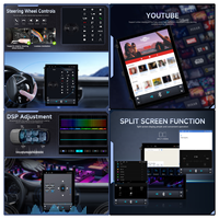 Podofo 9.7 "2 + 64G Double Din Android Voiture Stéréo Sans Fil CarPlay & Android Auto Voiture Android Lecteur GPS TPMS WIFI Meilleur Fournisseur