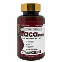 Maca Plus 120 Capsules – Complément Énergisant Haute Puissance pour l'Augmentation des Fesses et des Hanches – Produit de Beauté Naturel à Base de Plantes pour Femmes