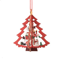 Décoration de Noël 3D en bois à assembler, Père Noël, Bonhomme de neige, Boule de Noël à suspendre
