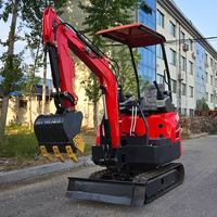 LIVRAISON GRATUITE Mini pelleteuse CE/EPA/EURO 5 de Chine Vente en gros Mini pelleteuses compactes Marteau 1 tonne 1.2 tonnes Prix à vendre