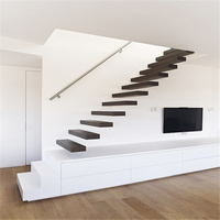 Escaliers flottants les plus vendus, support d'escalier flottant, fourniture directe d'usine, escalier flottant