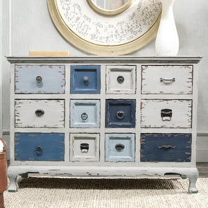 Luckywind-muebles de estilo francés Vintage, armario de madera antiguo con múltiples cajones - Product Image 4