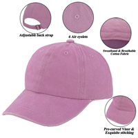 Gorra de Béisbol Vintage para Niños, Lavada y Desgastada, Ajustable, Gorra de Sol para Niños Pequeños, Gorra de Algodón Lisa para Niños y Niñas