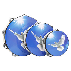 Vente en gros 6.8.10-inch Blue Sky Peace Dove Double Couche Manivelle Ringdrum Set - Product Image 2